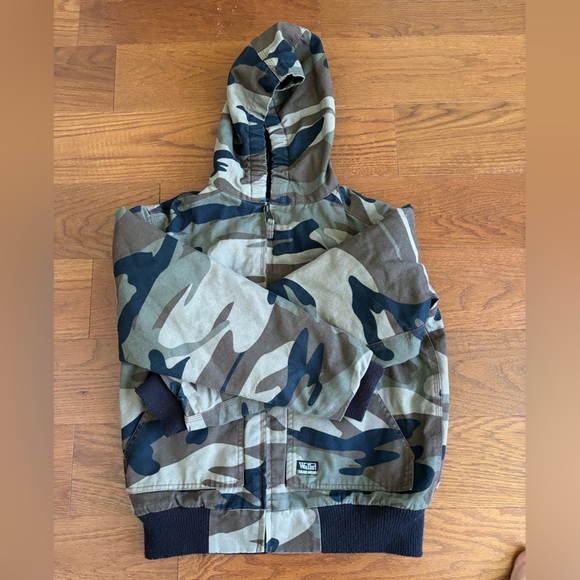 WALLS TOUGH WEAR BOYS CAMO HOODED JACKET - Picture 3 of 4